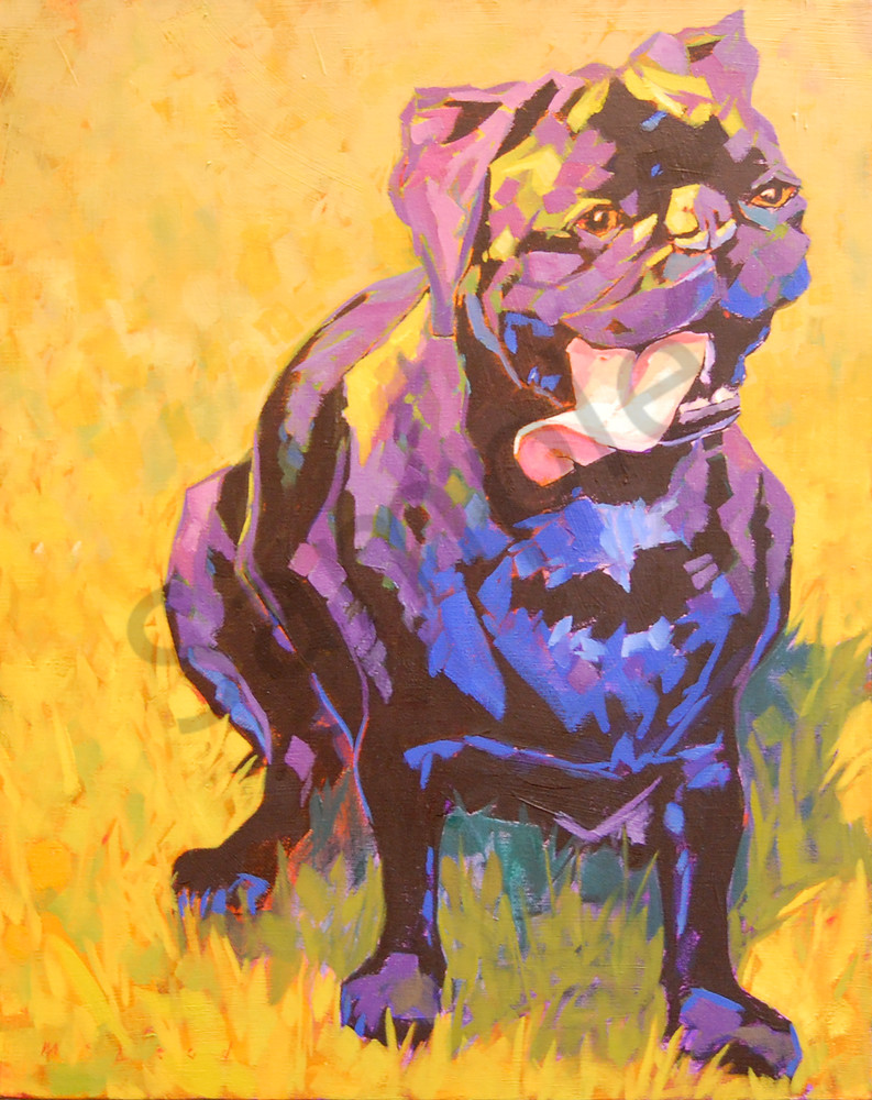 A Pug's Life, fine art prints from original oil on canvas painting by Matt McLeod.