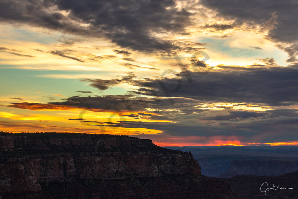 Watching the sunrise from the North Rim of the Grand Canyon.