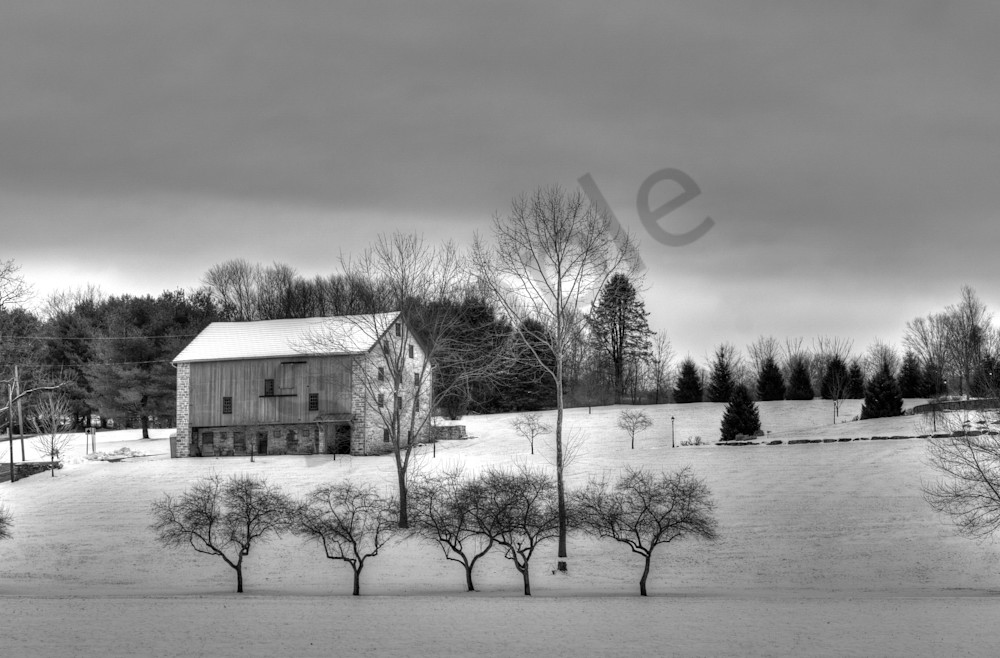 Pennsylvania Winter Farm Scene