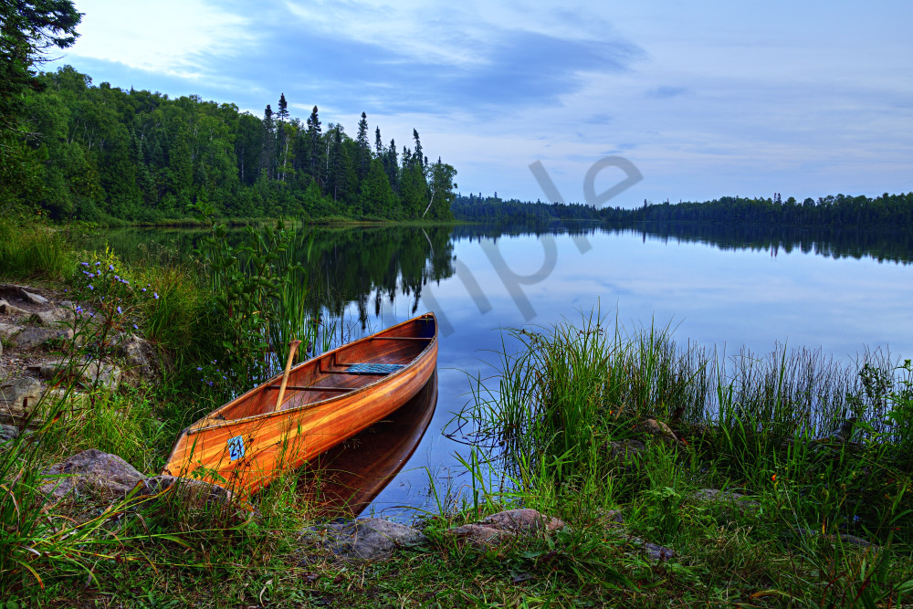 Canoe At Kimball Lake Art | LHR Images