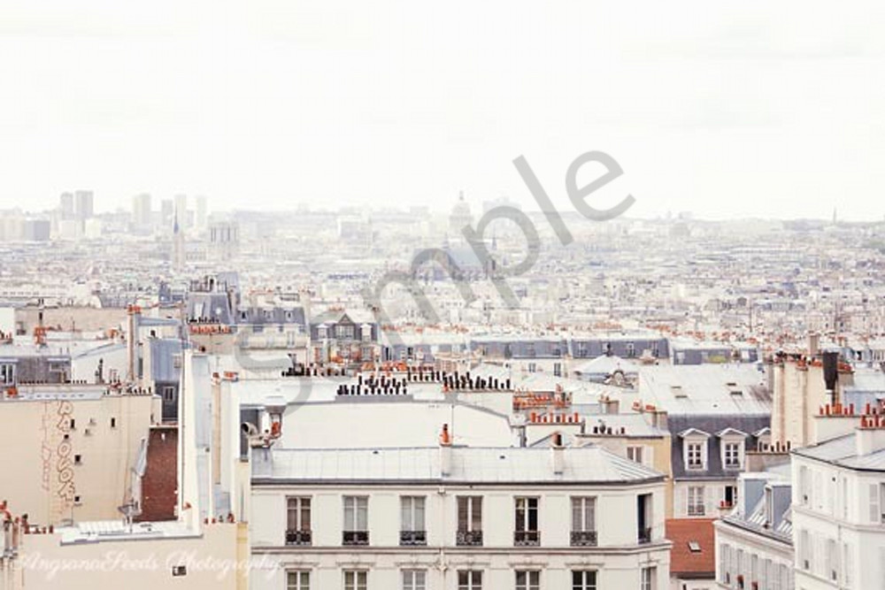 Paris Montmartre Roof Top  Art | AngsanaSeeds Photography
