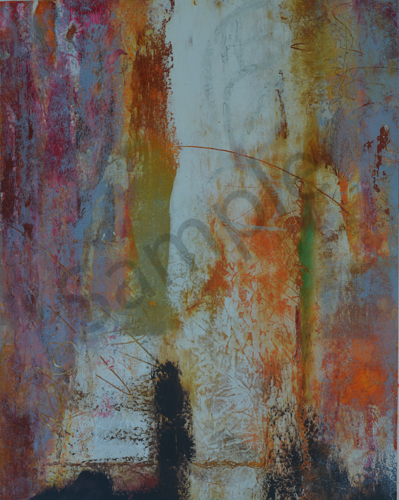 arches, oil paper, colorful, abstract, cold wax, beeswax, 3101