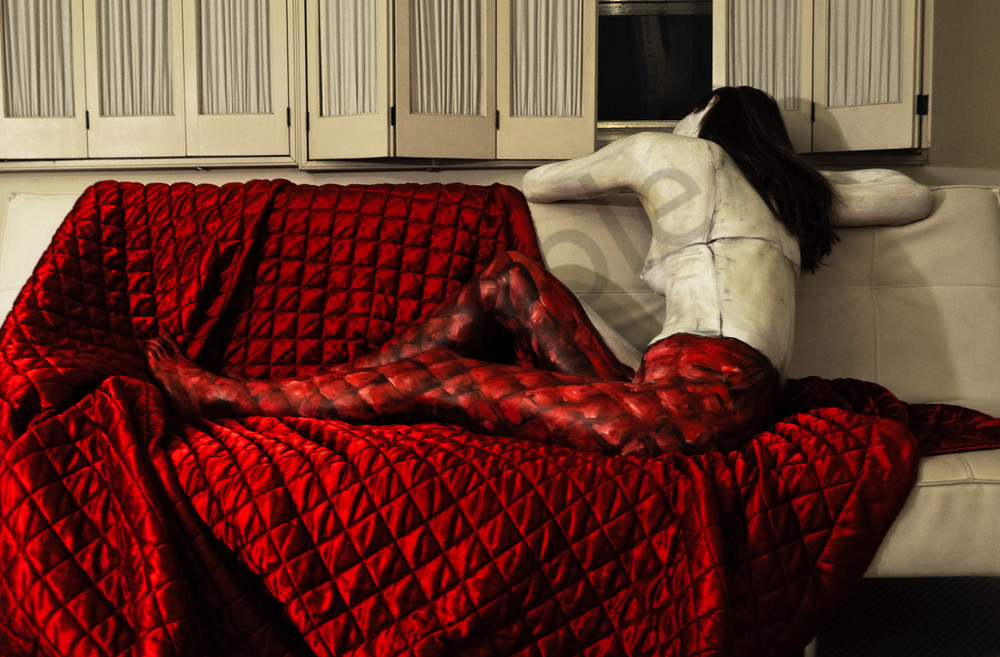 2012  Red Goodwill Blanket  Florida Art | BODYPAINTOGRAPHY