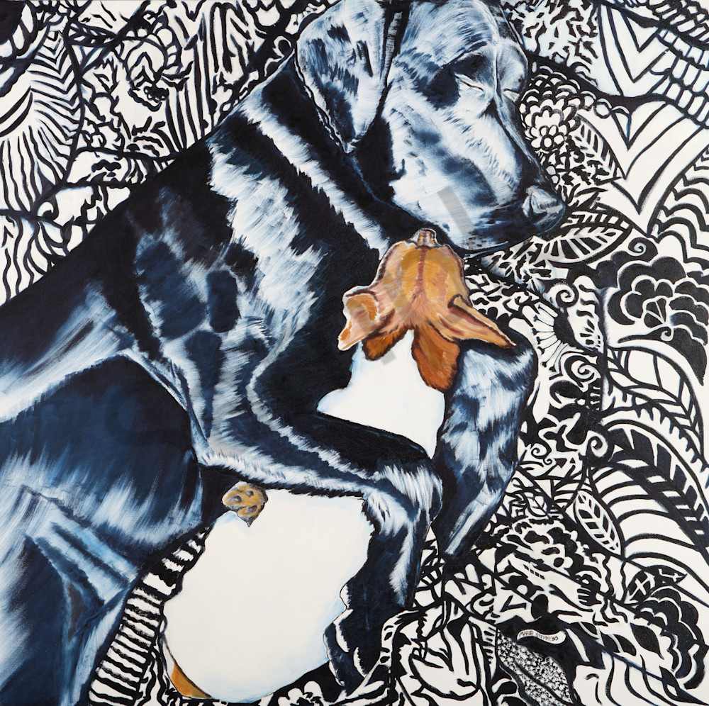 Snuggle Up with Some Super Snuggly Dog Art by Marie Stephens