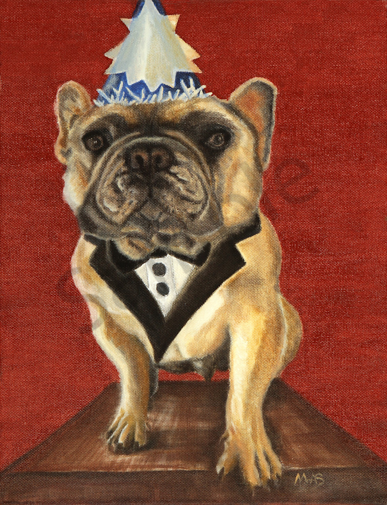 Who's Ready to Party?  This French Bulldog in a Tuxedo is!