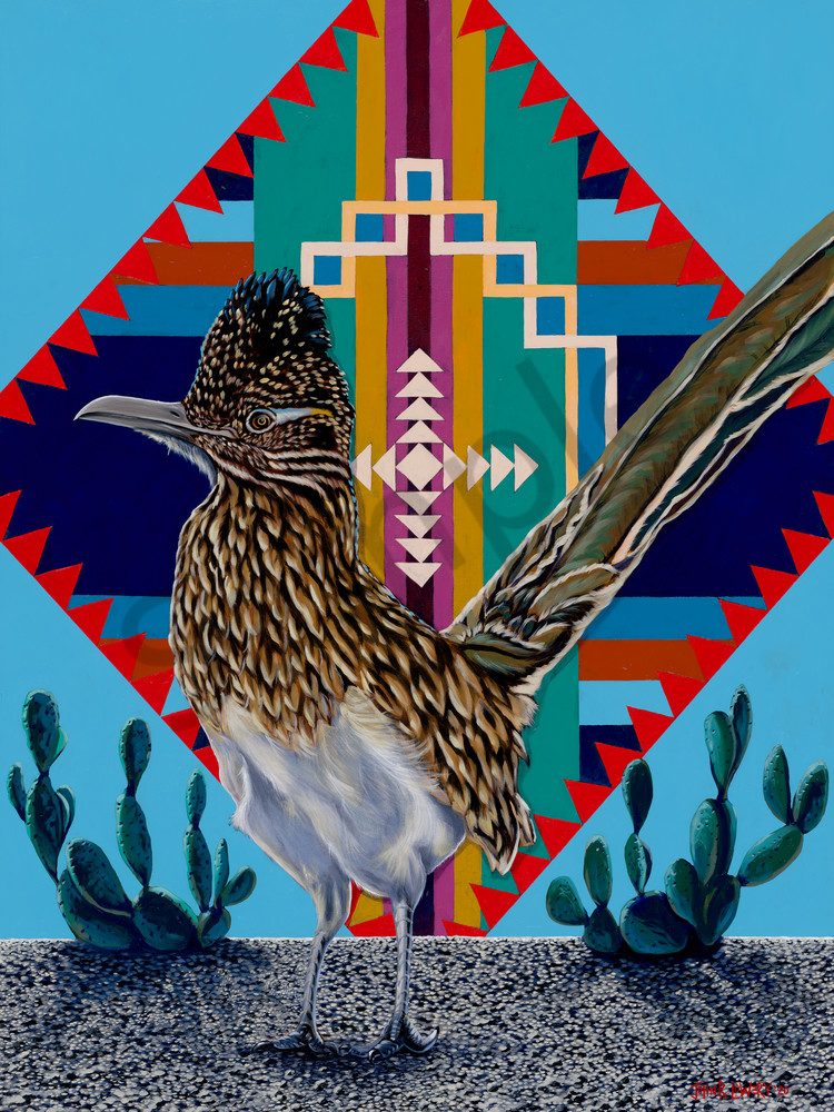 Road runner paintings by John R. Lowery, available as art prints.