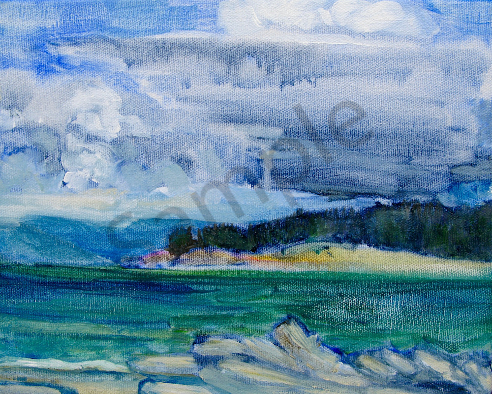 Cloud Over Esquimalt Lagoon Art | kathleenschmalzartist