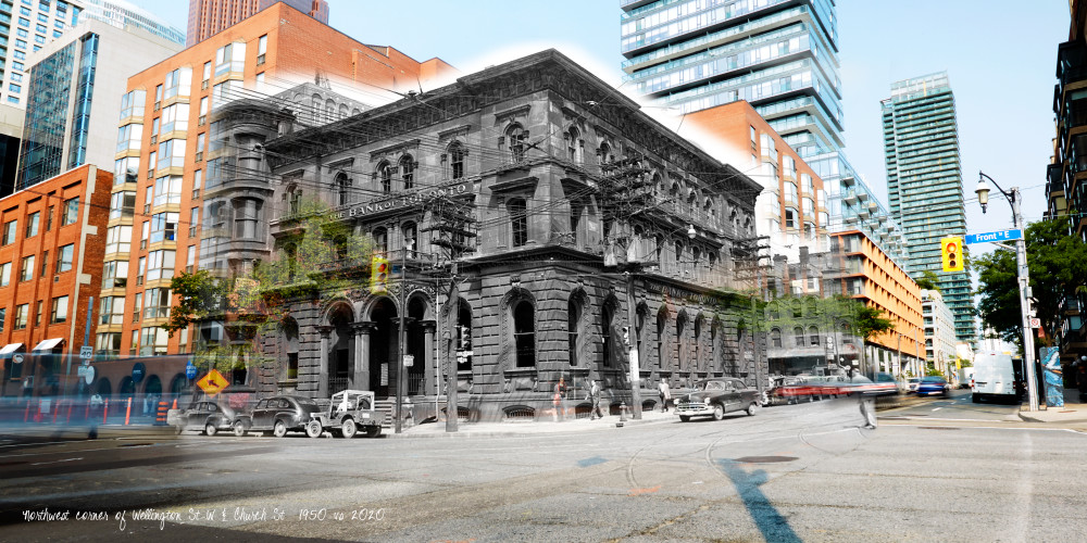 Past Present - Bank Of Toronto Original Location