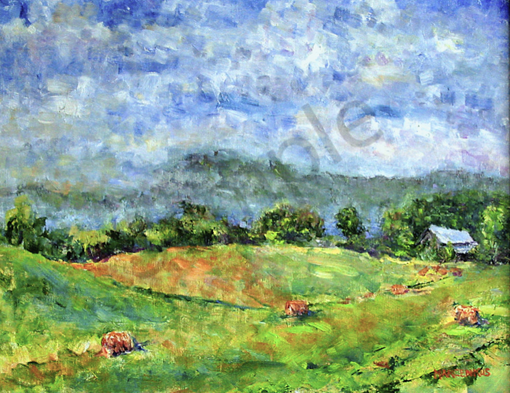 Barn With Hay In The Foothills  Art | Al Marcenkus Art, LLC