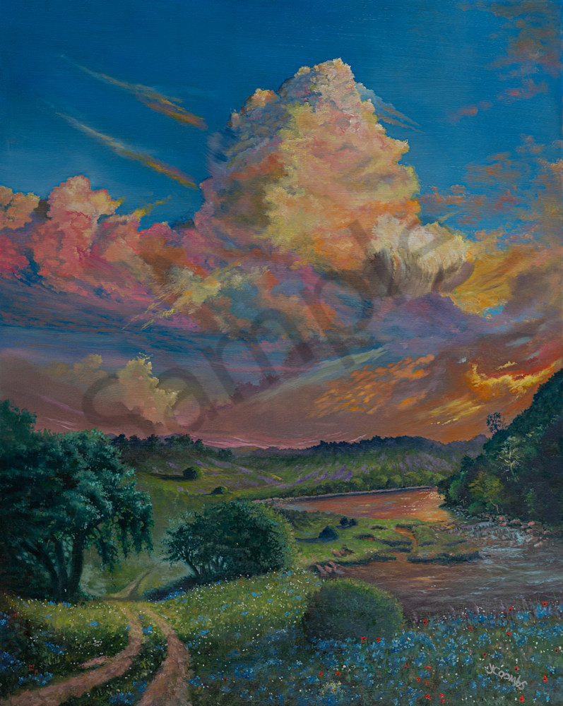 "Psalm 23 Heaven On Earth" by United Kingdom Artist Yvonne Coombs | Prophetics Gallery