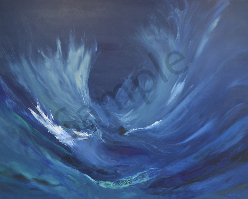 waves, waves, energy, oil painting, art prints, witzling