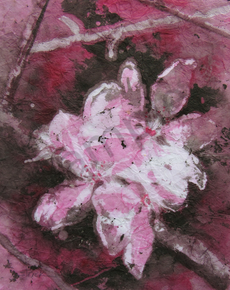 Crabapple Blossoms Monochrome Art | Strickly Art