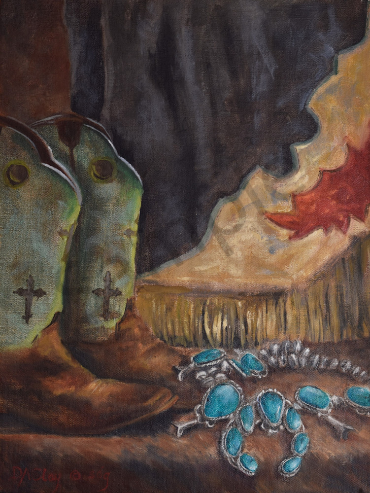 Old boots by Debbie Clay