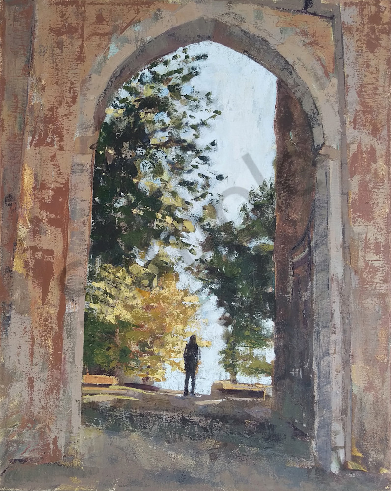 Over And Through Medieval Archway Print Art | Michelle Arnold Paine Fine Art 