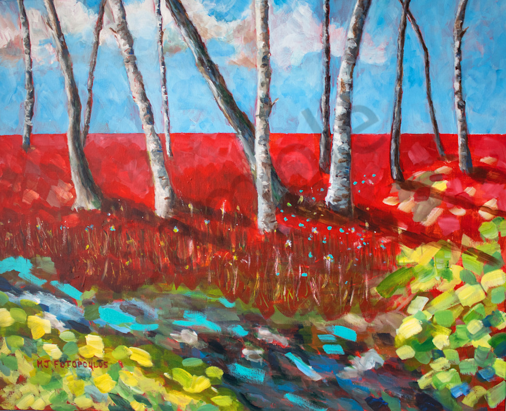 "Spring Birches" by Canadian Artist Joan Fotopoulos | Prophetics Gallery