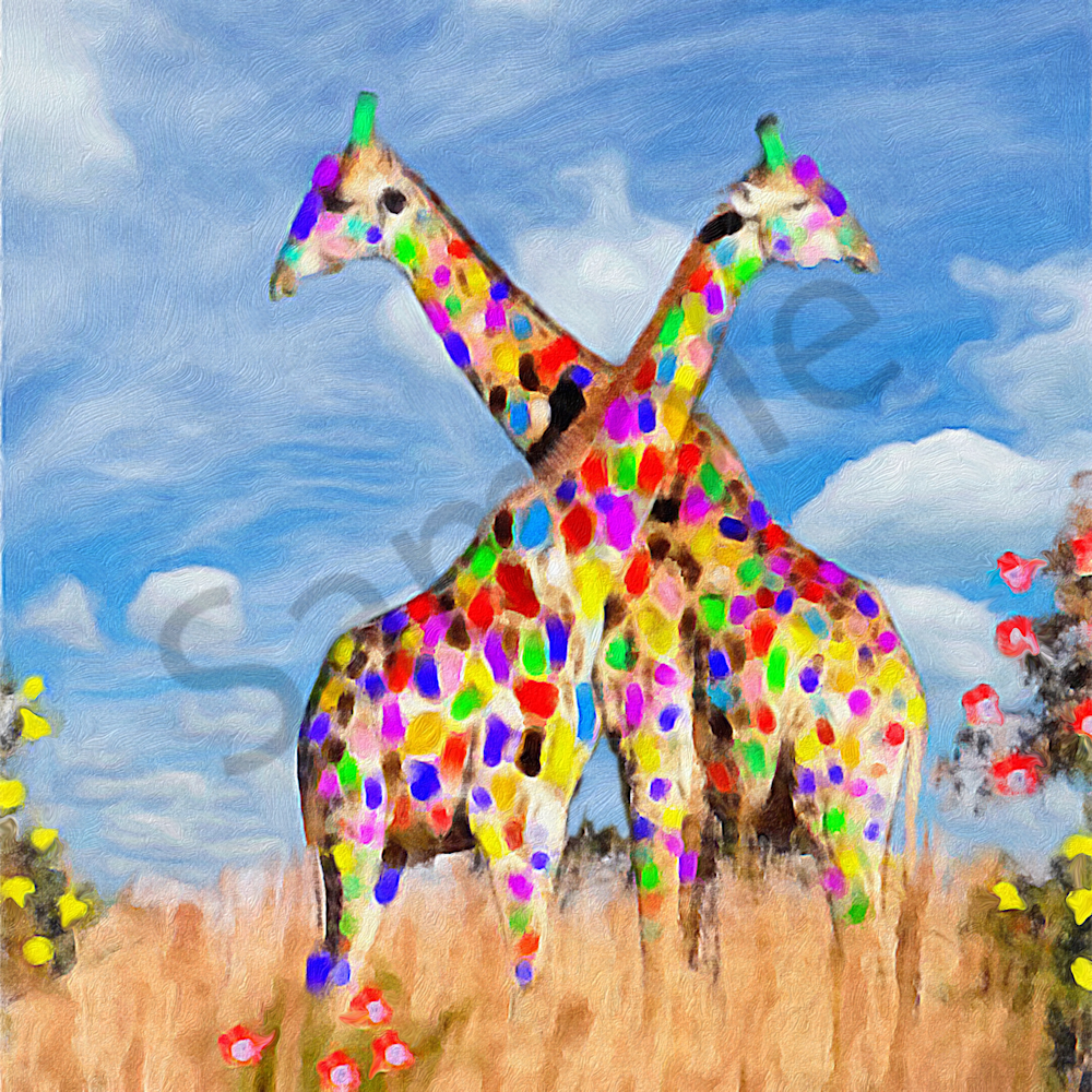 Fancy Giraffes Resized Art | Windhorse