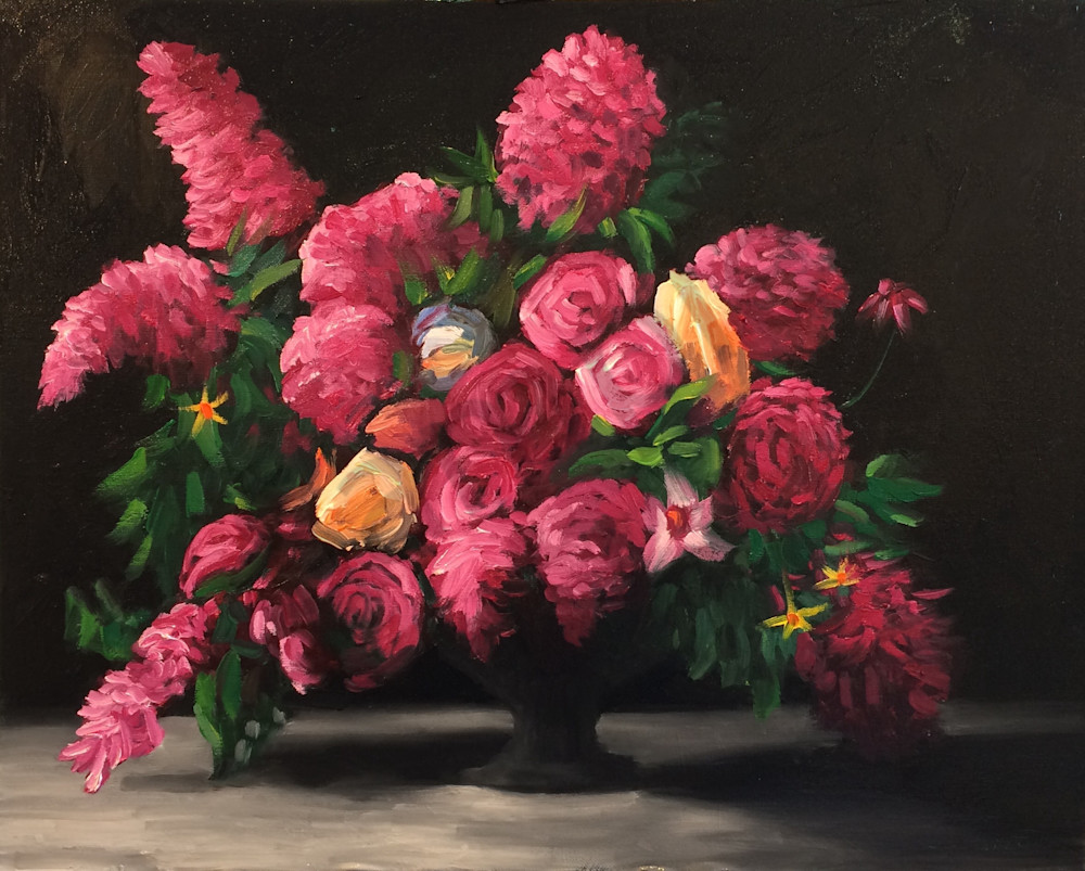 Roses And Lilacs  Art | Ted Garcia Fine Art