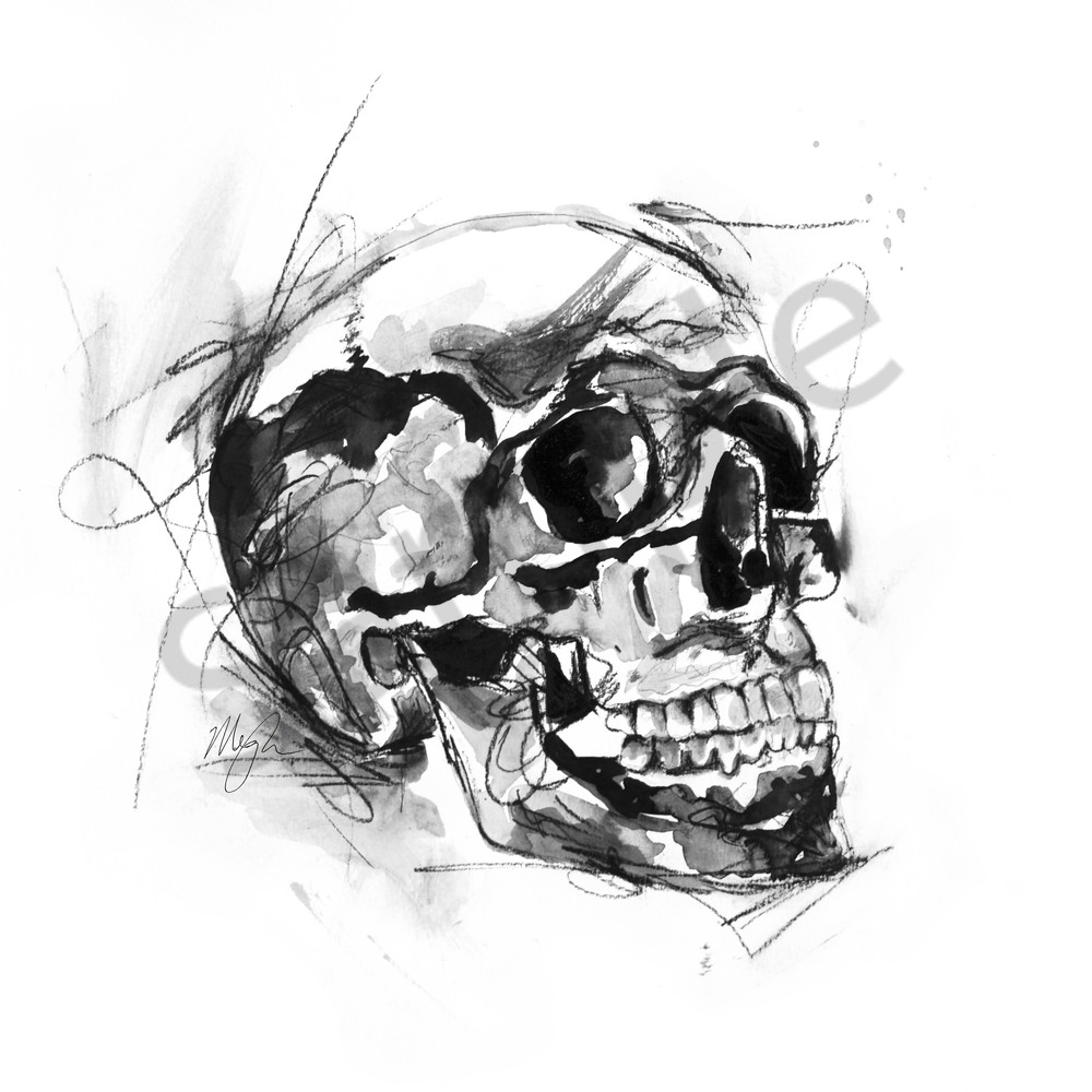Skull by Megh Knappenberger Art