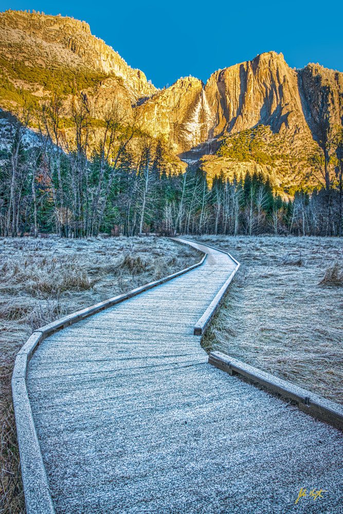 Sunrise At Yosemite Falls Photography Art | johnkennington