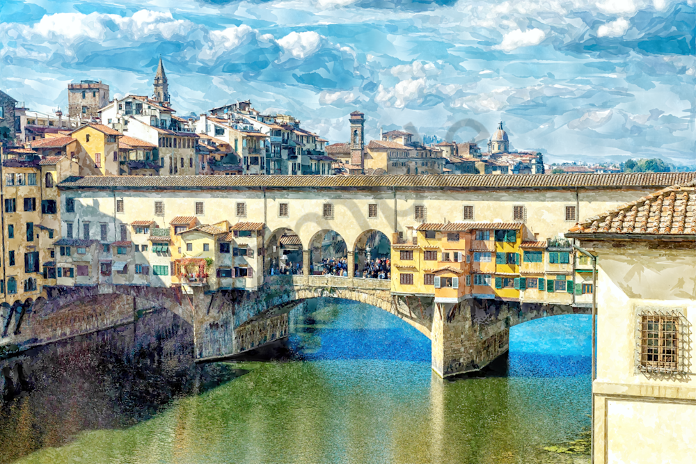 Arno River Bridge Photography Art | Images by Louis Cantillo