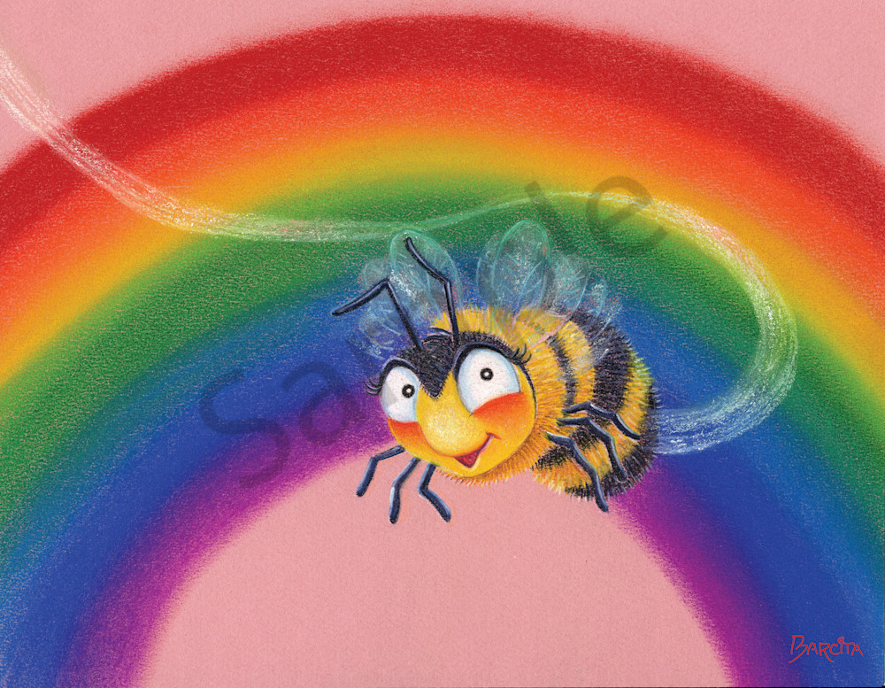 Rainbow Bee Art | CREATION'S JOURNEY