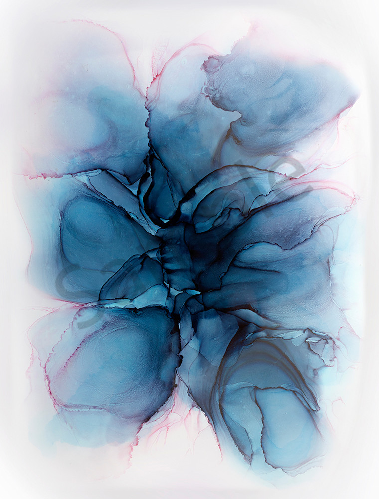 Pure   Blue Ink Big Art | Cincy Artwork