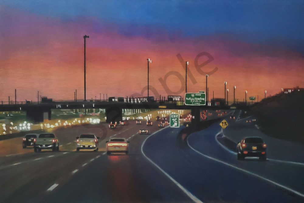 Houston Highway Horizon  Art | Lindamood Art