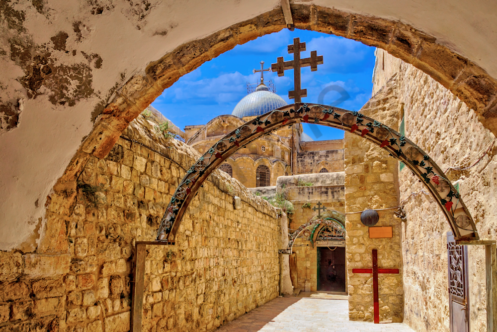 Art Print Holy Sepulchre Jerusalem Israel Coptic Orthodox Church 