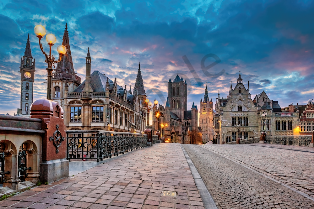 Art Print Ghent Belgium Flemish Community