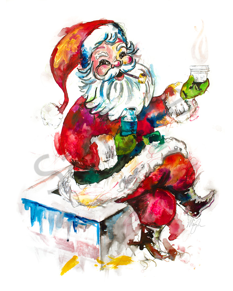 Chillin Santa (2021) by Megh Knappenberger