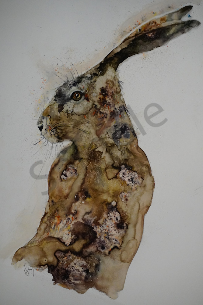 "Watchful Hare" by United Kingdom Artist Victoria Meering | Prophetics Gallery