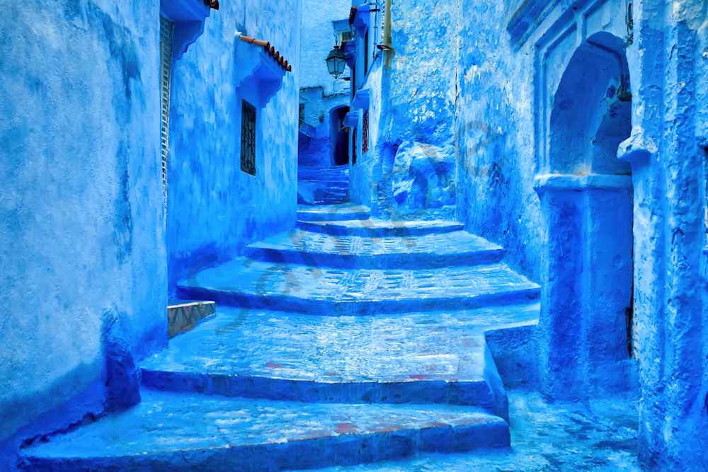 Art Print Chefchaouen, Morocco Blue City
