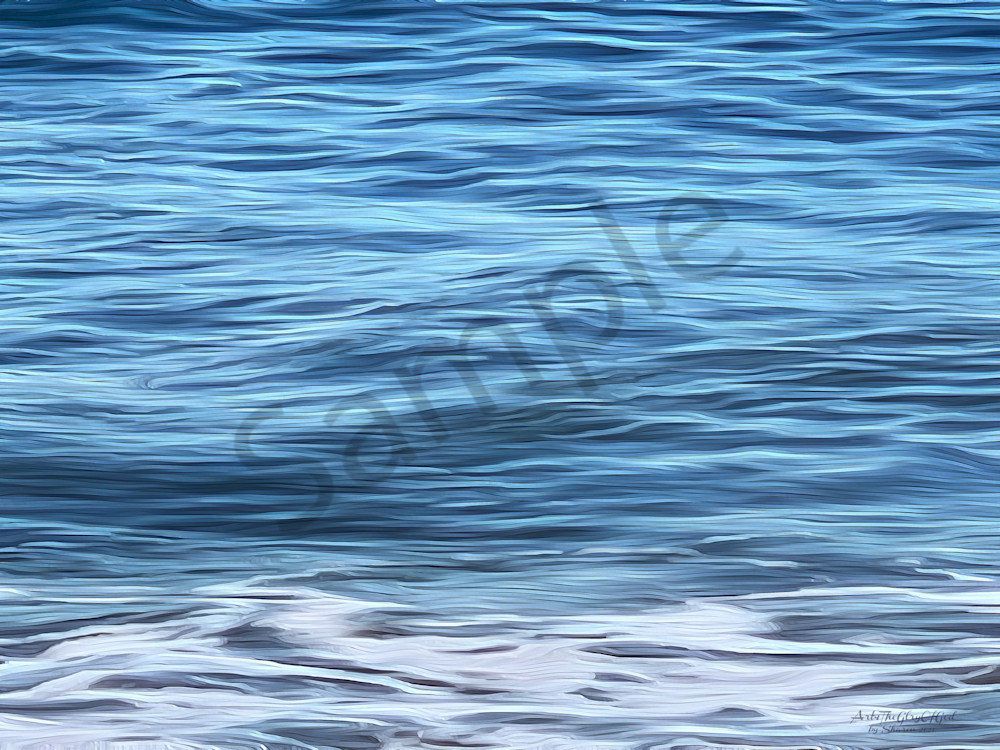 "Abstract Wave Series 3 of 4" - digital painting photograph