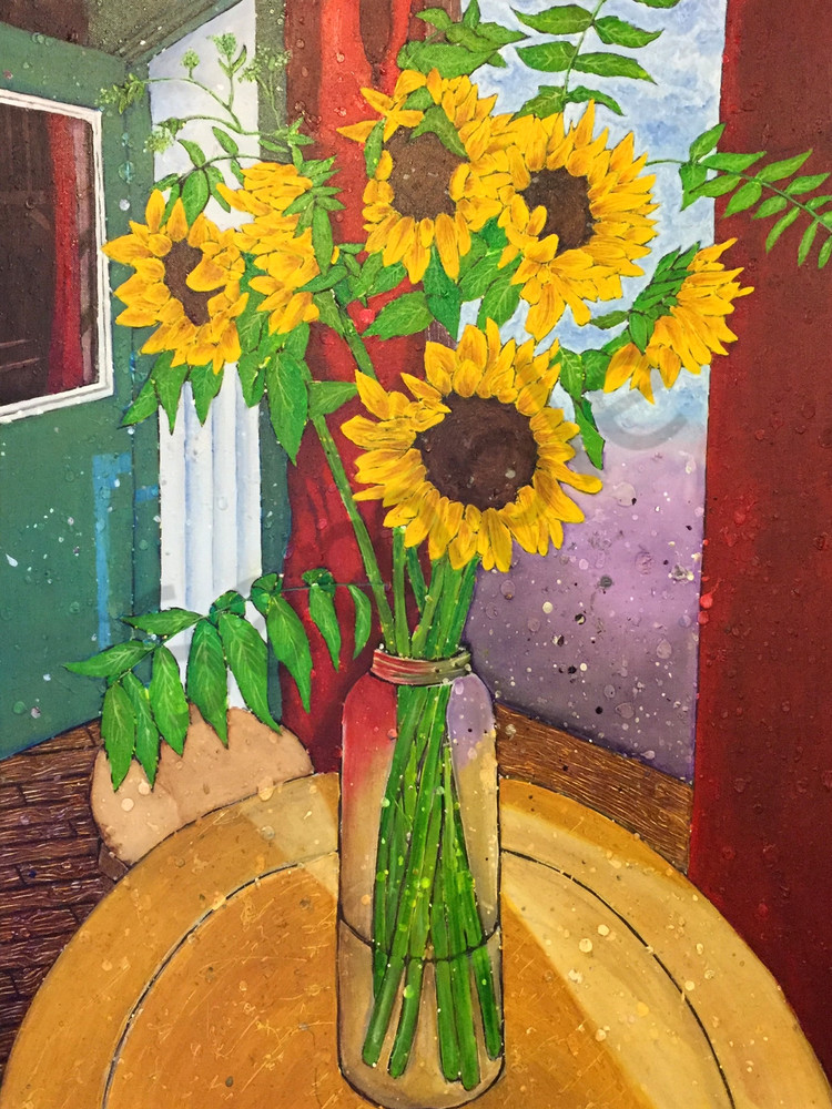 Fairview Inn Sunflowers Art | Shawn B Studios