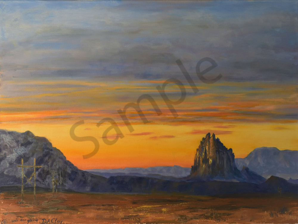 Shiprock Sunset by Debbie Clay