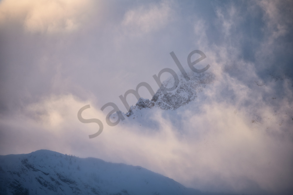 Misty Mountains, Powder Creek Lodge Art | Nelson Fine Art Printing