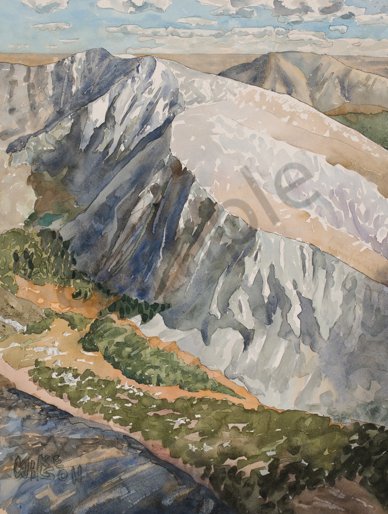 Culebra Peak Watercolor Print