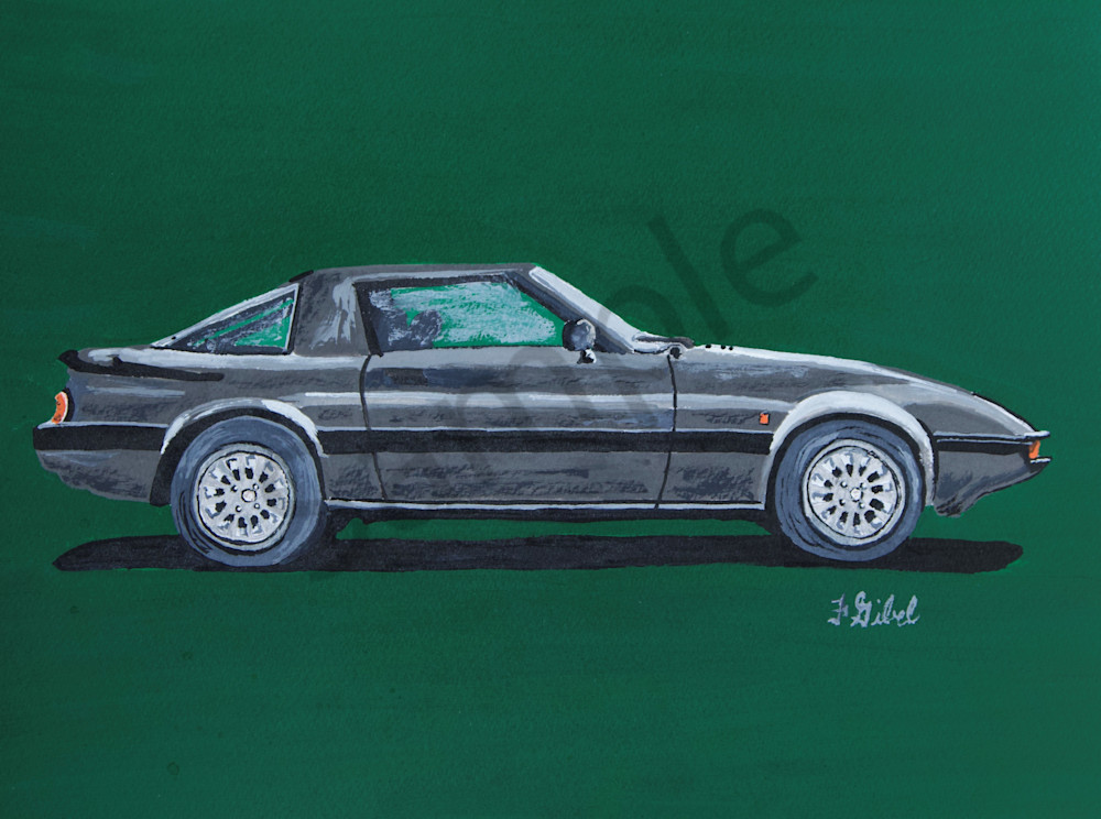 Print   Classic Mazda Rx7 Art | Francine's Fine Art, a division of Gibel and Associates Ltd.