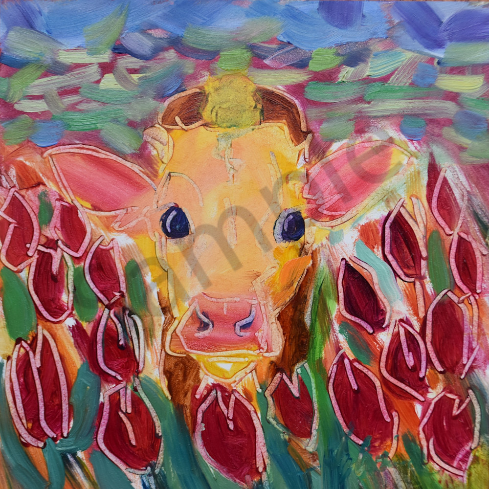 Lucky In Tulips Art | Sylvina Rollins Artist