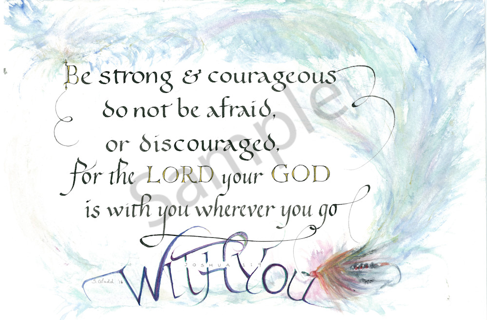 "With You" by North Carolina Calligraphy Prophetic Artist Susan Gladd | Prophetics Gallery