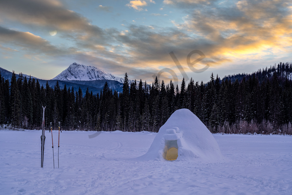 Igloo At Nancy Gree Lake Art | Nelson Fine Art Printing Igloo At Nancy Gree Lake Art | Nelson Fine Art Printing