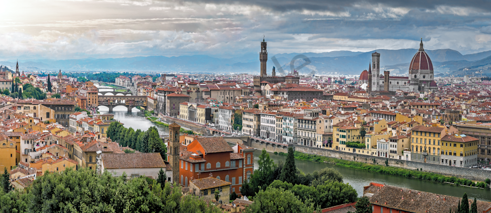 Art Print Florence Italy Panoramic View