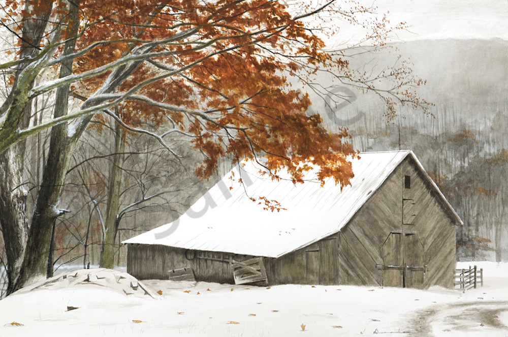 Early Winter Dusting Art | Jason Drake Studio