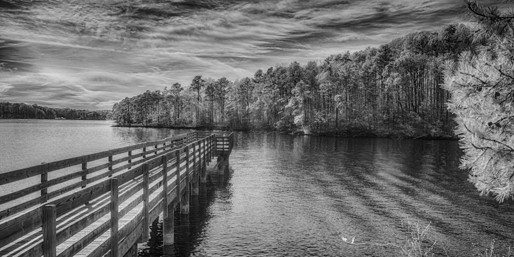Fishing Pier on a lake in South Carolina