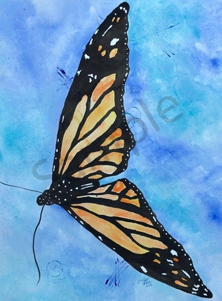 Quickly 1 butterfly painting print