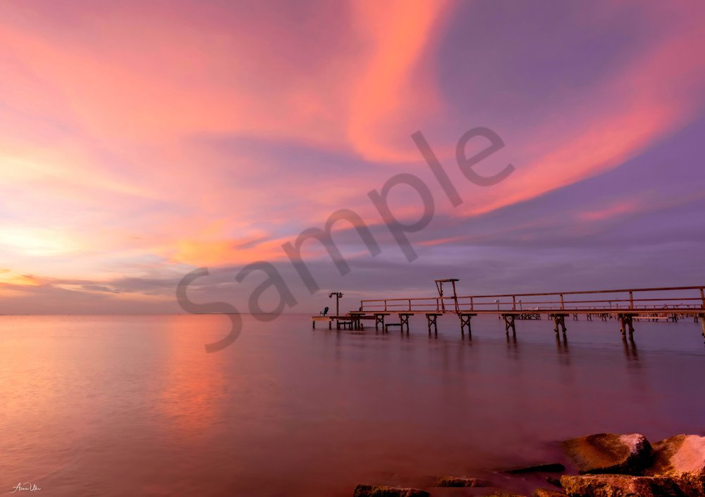 Pink Pier Photography Art | Feather Flare Photography