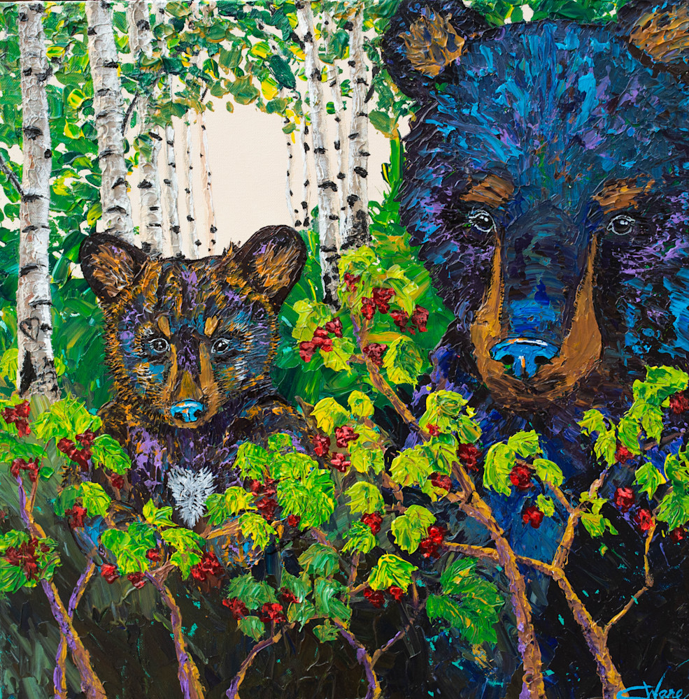 Berry Lovin' Bears Art | Cindy Williams Ware Art