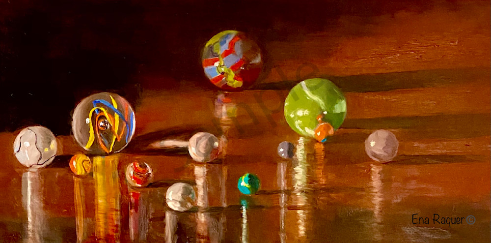 Marbles At Large Art | Ena M Raquer