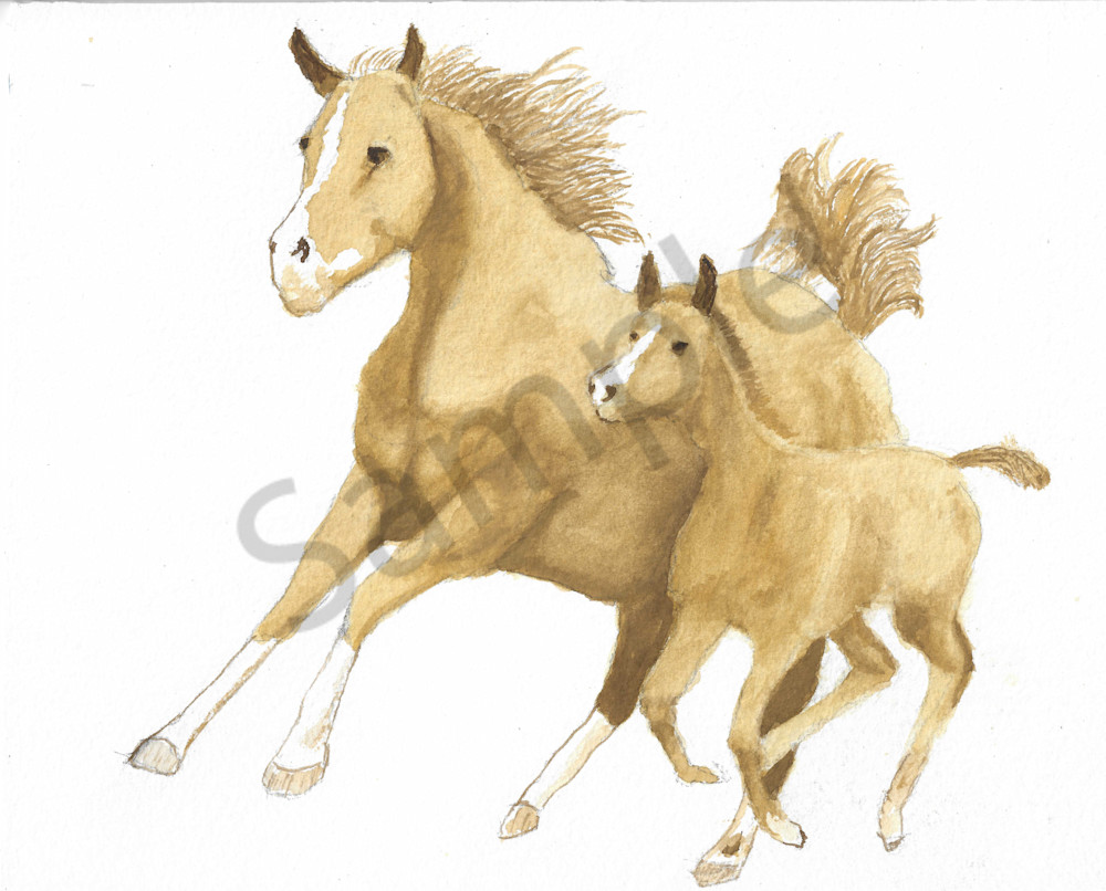 Mare And Foal Art | De May Studios, LLC
