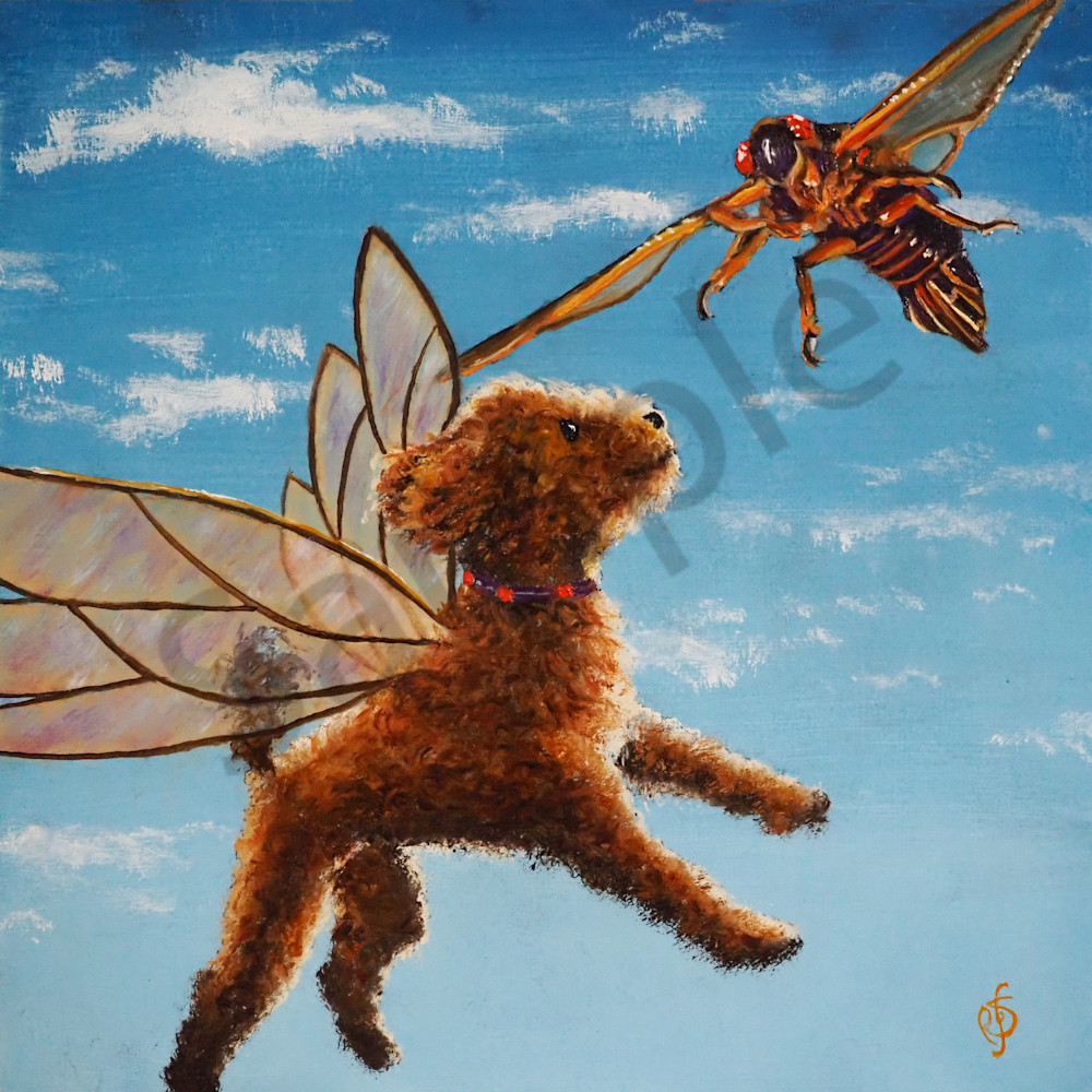 Fairy Cinnamuffin And The Cicada Art | Roxana Sinex Art